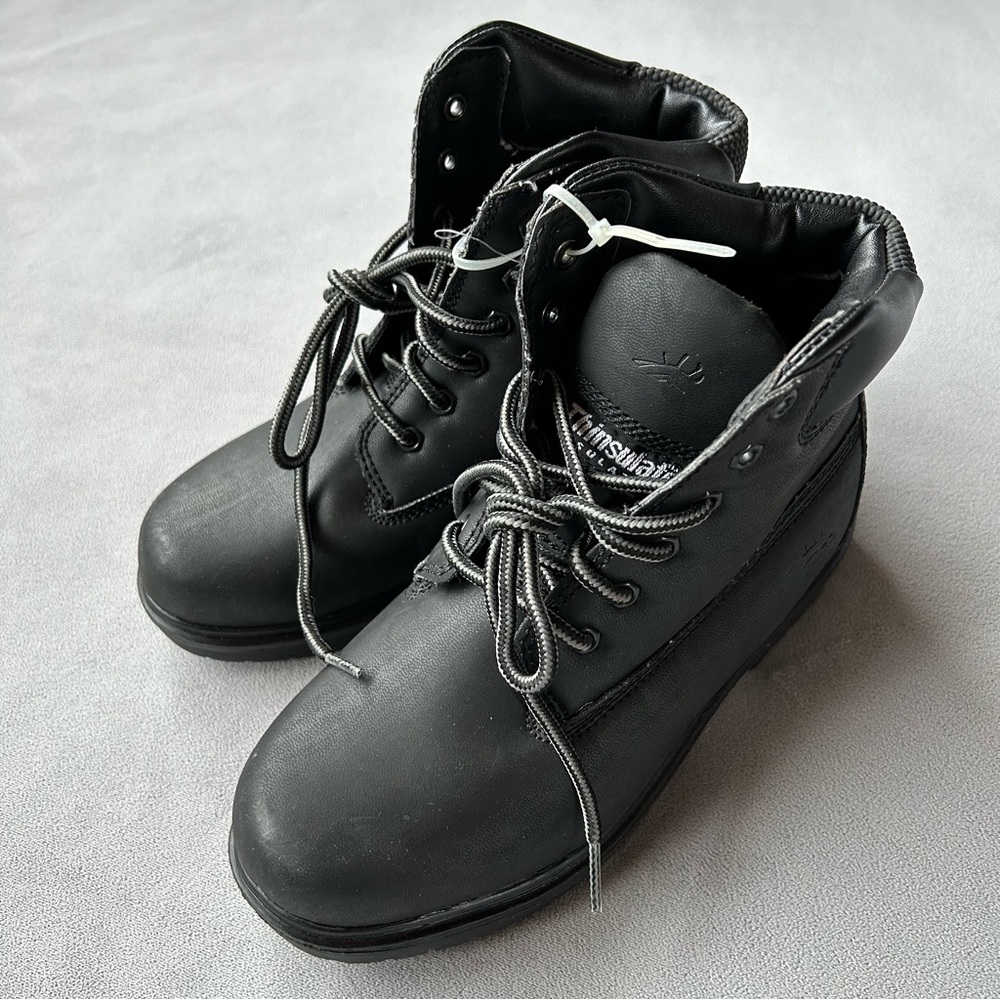 Deer Stags Kids' ~ Mak2 ~ Waterproof Work Boot ~ Black ~ Kids Size 3